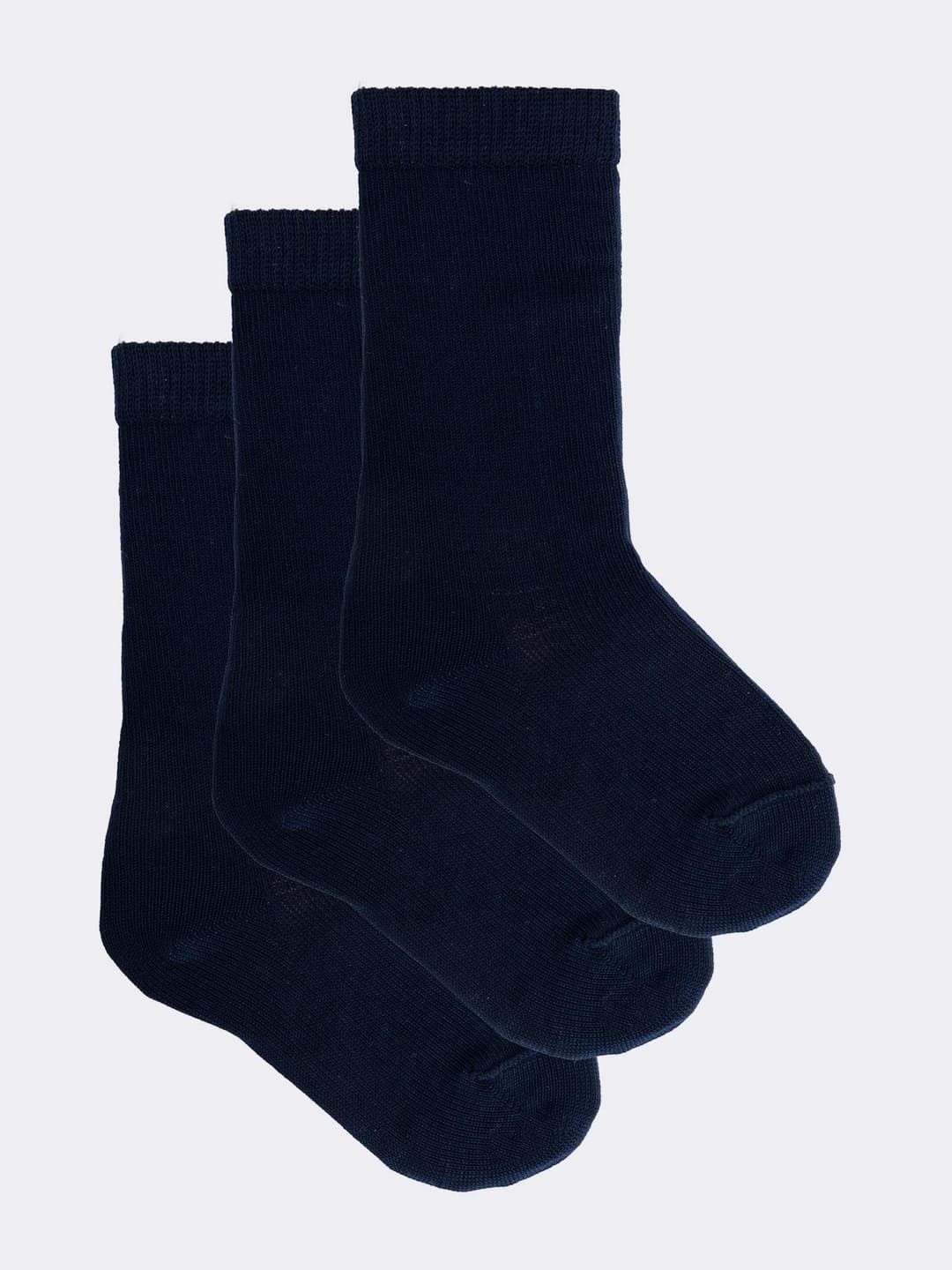 3 Paia Calze Lunghe Gambaletto Neonato 0-2 Anni, Tinta Unita, Fresco Cotone, Made in Italy