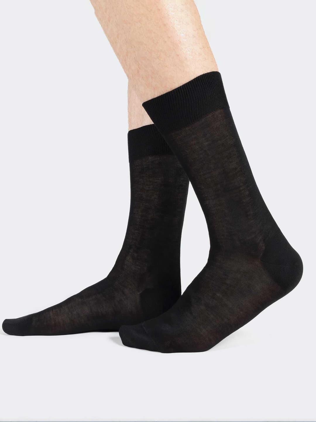Calza corta liscia in 100% cotone Filo di Scozia - Made in Italy