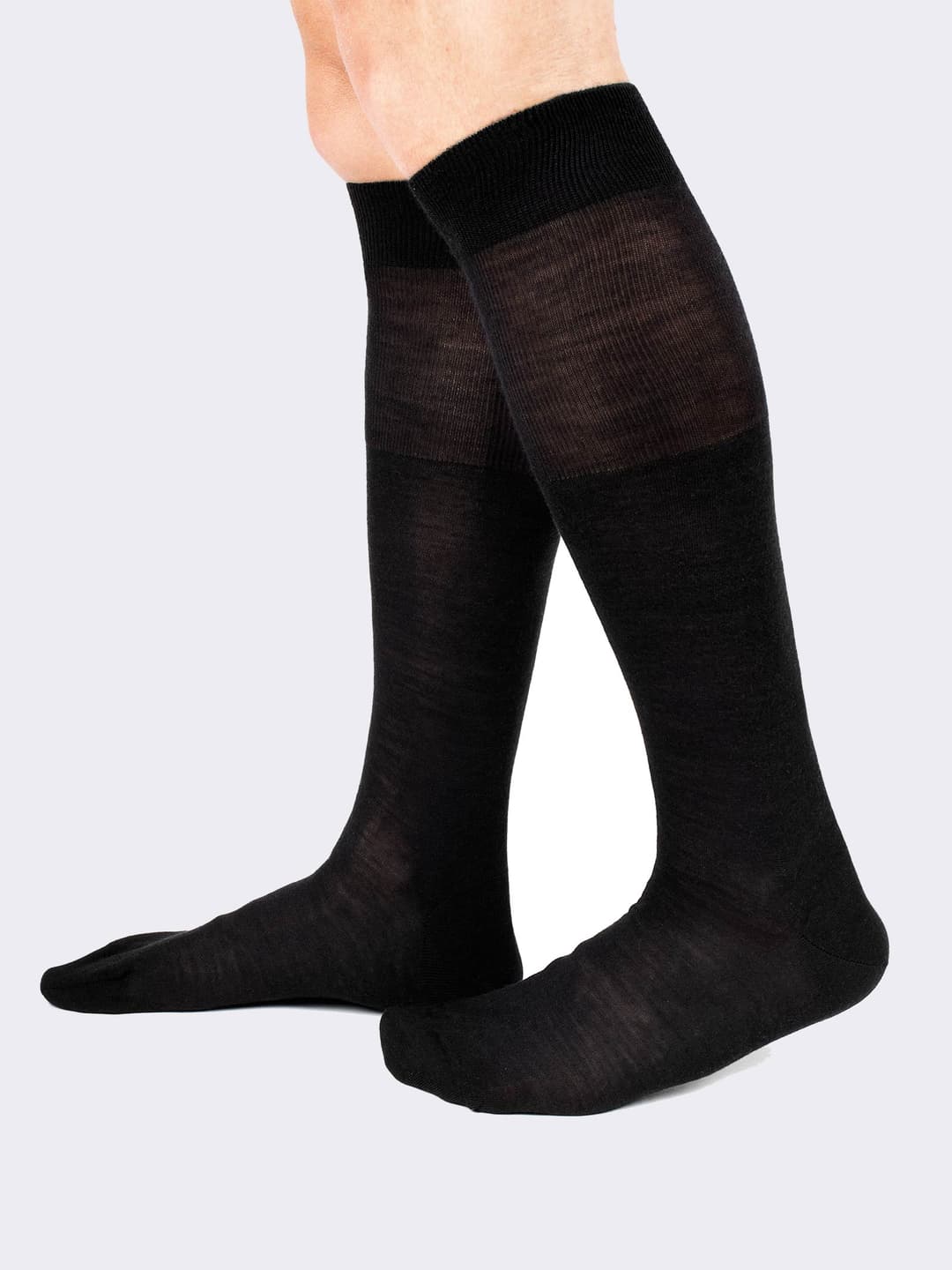 Calze Lunghe Uomo in Lana e Seta - Made in Italy