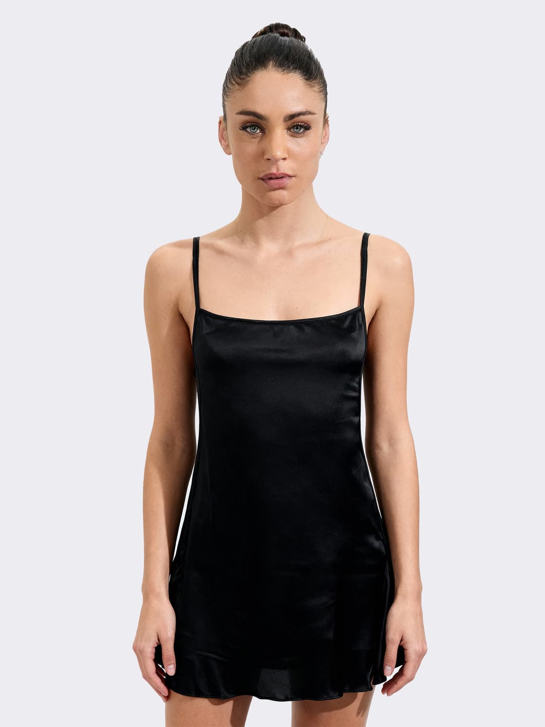 Babydoll Donna effetto Seta Tinta Unita - Intimo Caldo ed Elegante